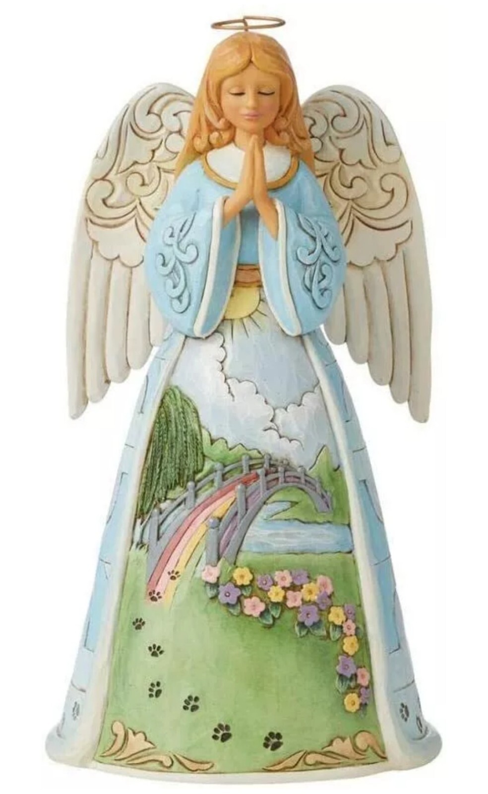 NIB SEALED Enesco Jim Shore – Rainbow Bridge Angel (9.25″) Pet Bereavement NICE!