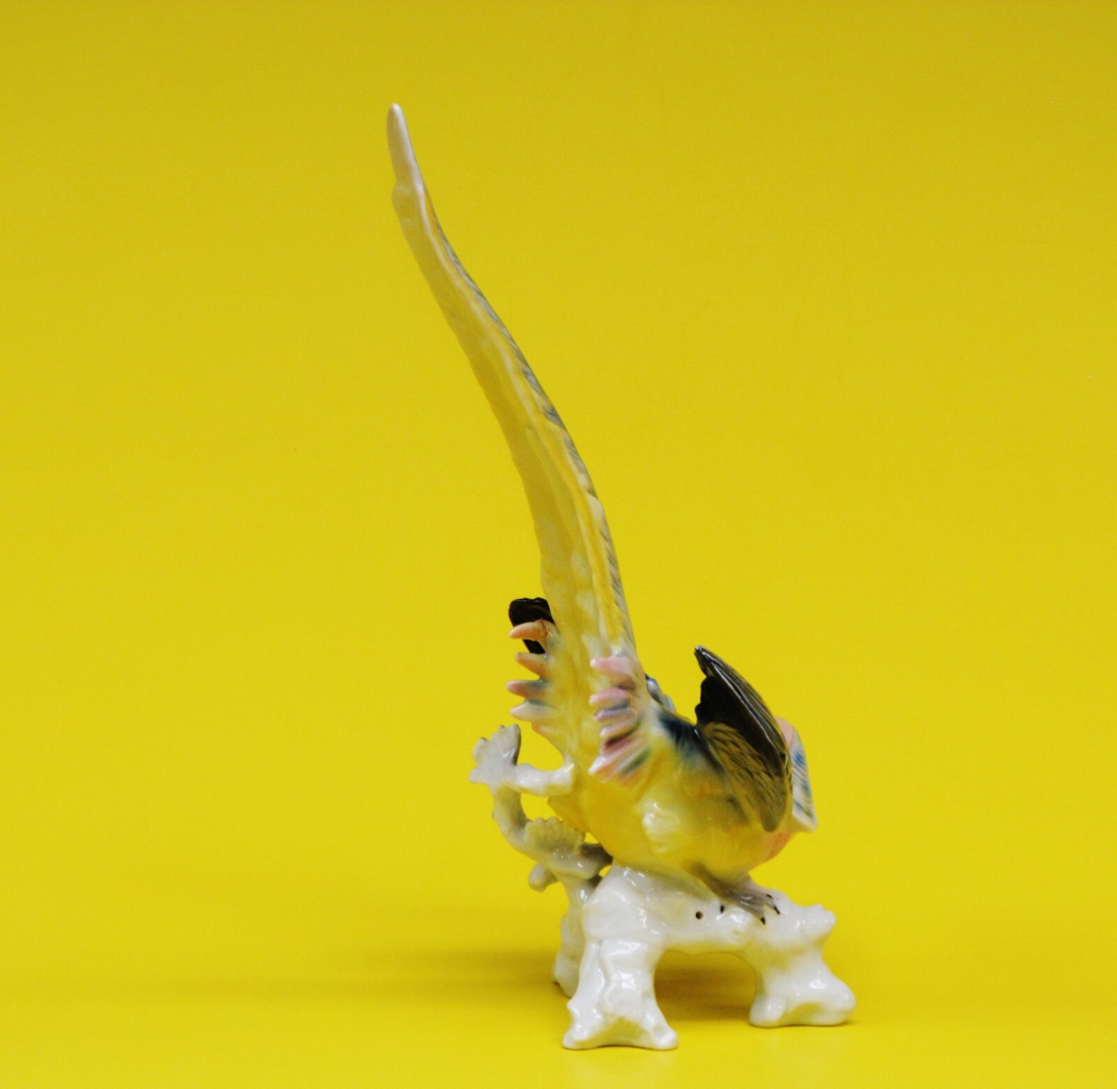 Antique 1900-1919 Rare porcelain Bird figurine Karl Ens From Germany. 10″Height