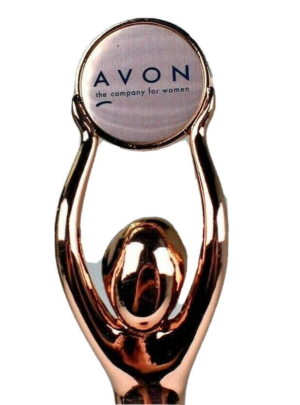 Avon President’s Sales Volume Figurine Metal Trophy #3 in district 2007 – 2008