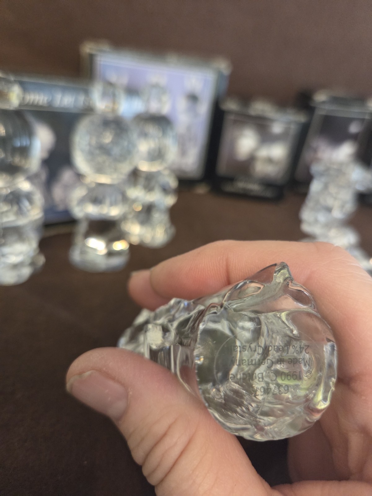 Vintage Precious Moments Crystal Clear Nativity Set Religious Set 10 Pieces