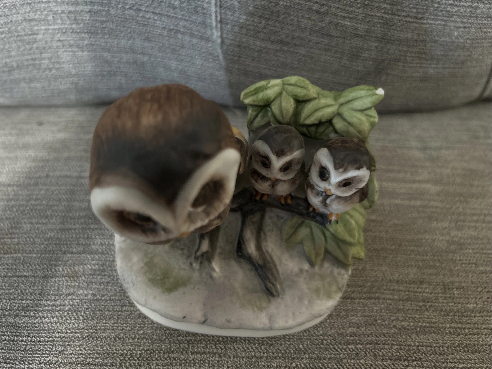 Homco Family of Owls Statue
