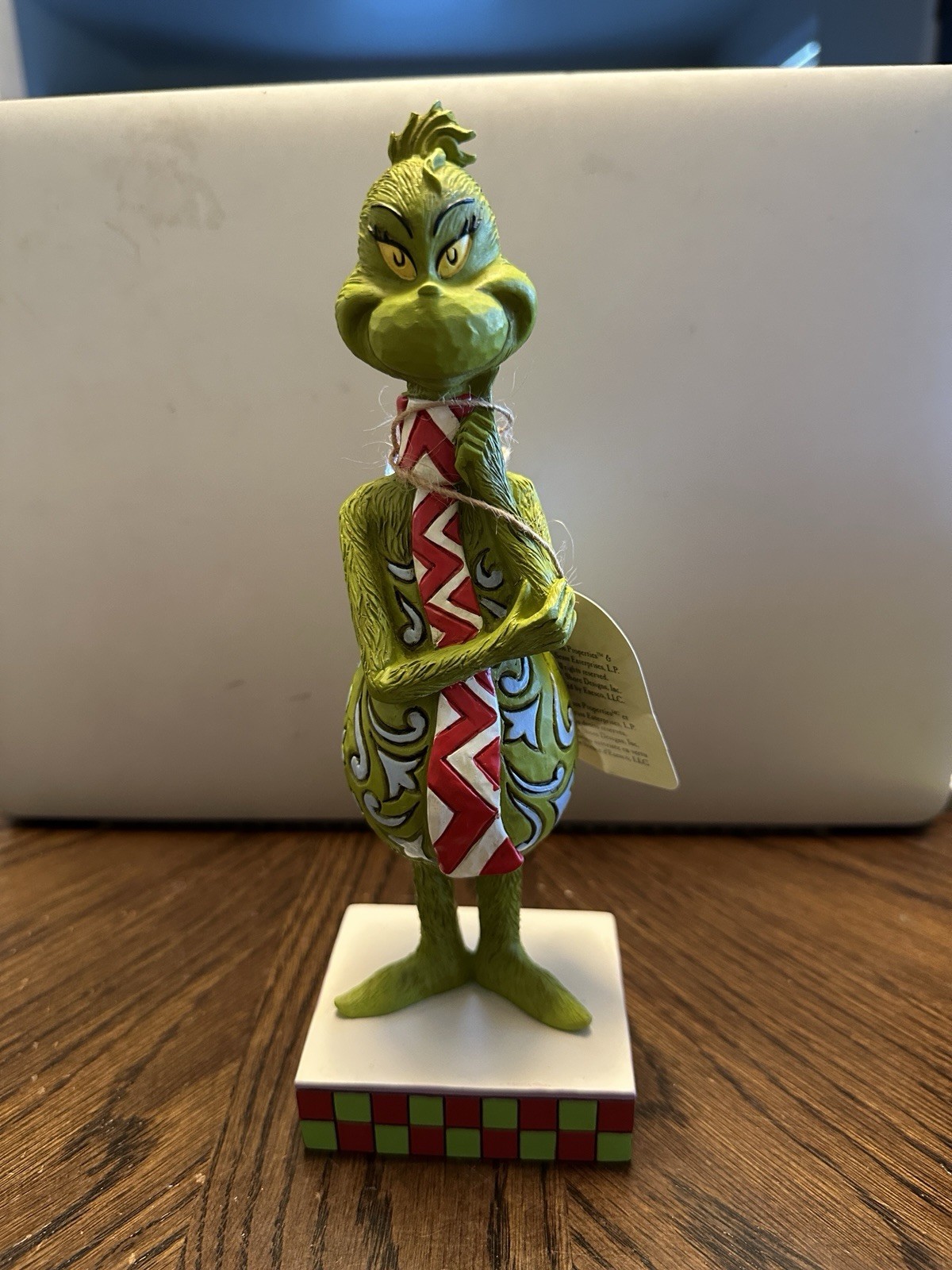 Jim Shore GRINCH WITH LONG SCARF Christmas Figurine 6010774 Dr Seuss 2022 Ret