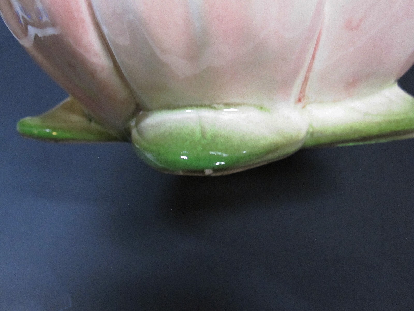 Art Deco Porcelain Sculpture Cortendorf, Germany: Nude Woman Emerging from Lotus