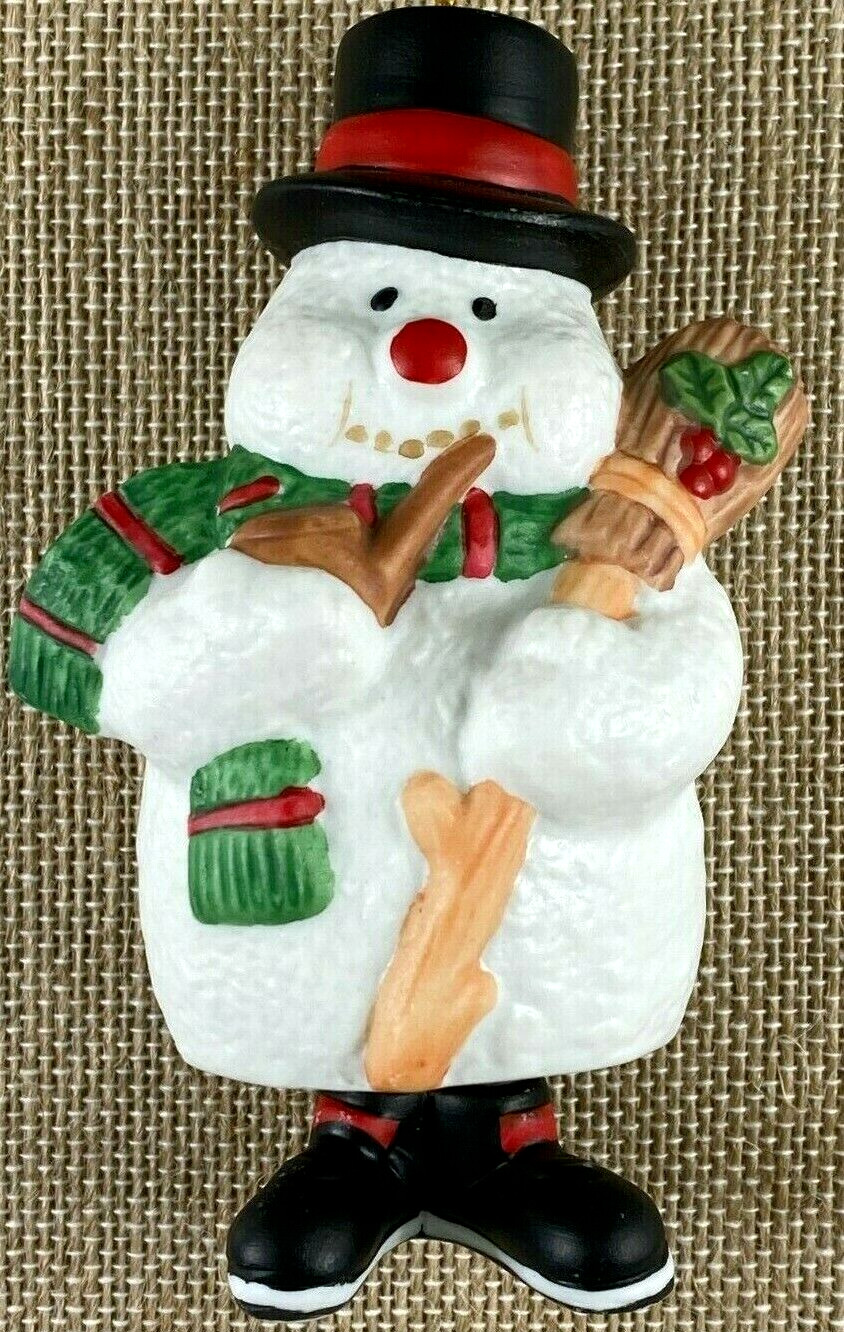 House Of Lloyd Ding-A-Ling Snowman Ornament Bell Type Vintage Christmas 1994