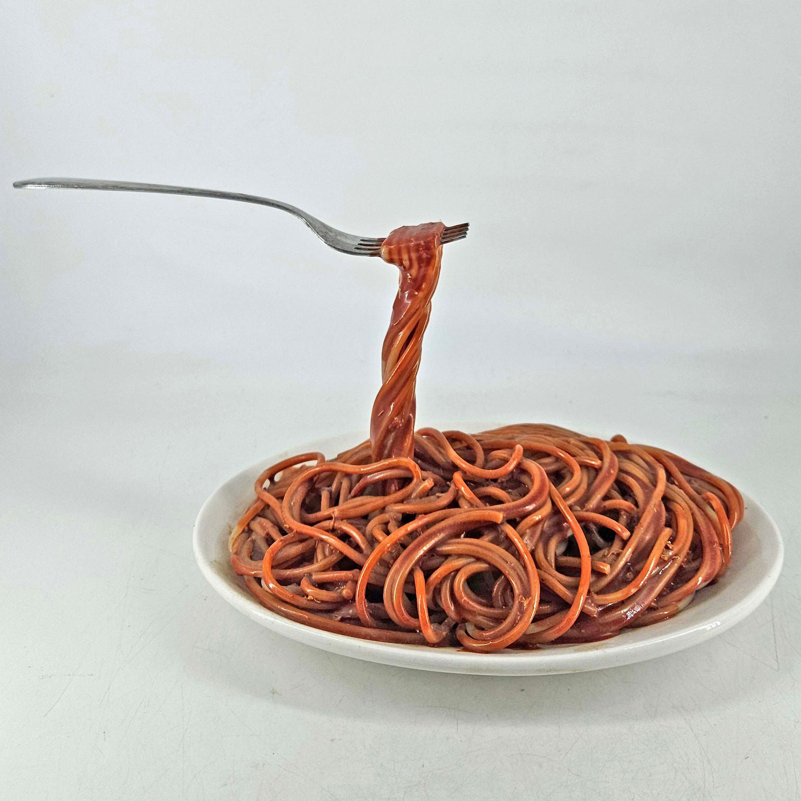Vintage Frozen Moments Pasta Spaghetti Fork Geoffrey Rose Pop Art Sculpture 1978