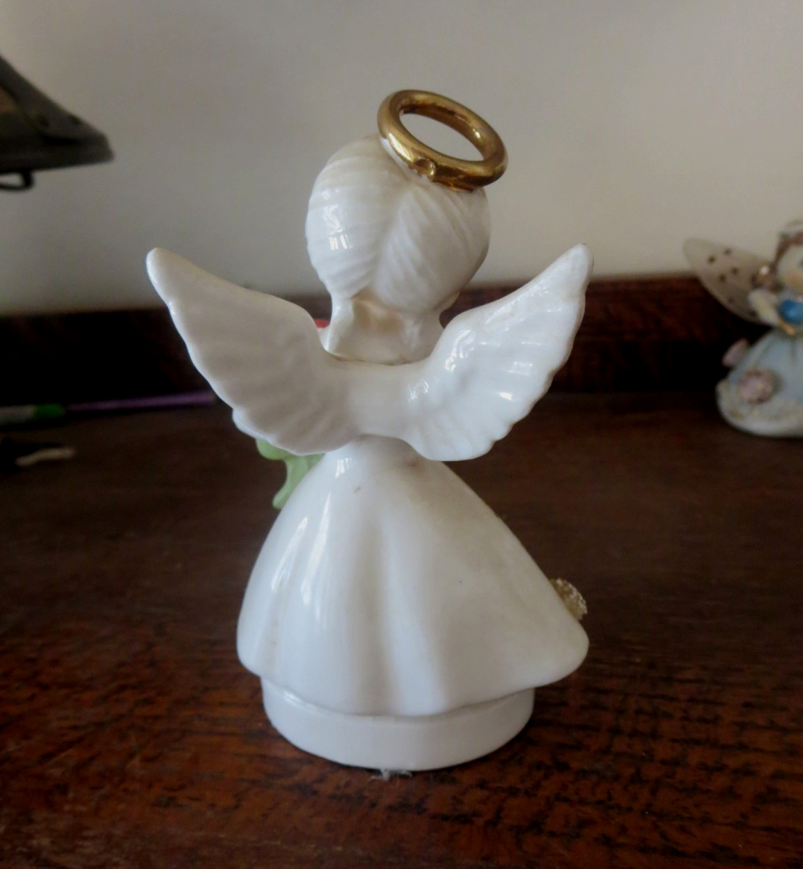 Vintage Kelvin Exclusive Porcelain Angel Figurine Japan Heart February Birthday