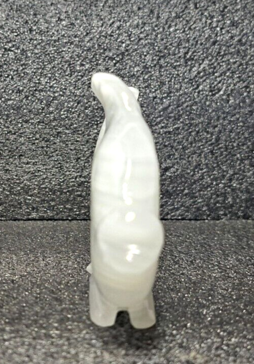 White Onyx Carved Fish Free-Standing Paperwweight 3.25″x2.5″