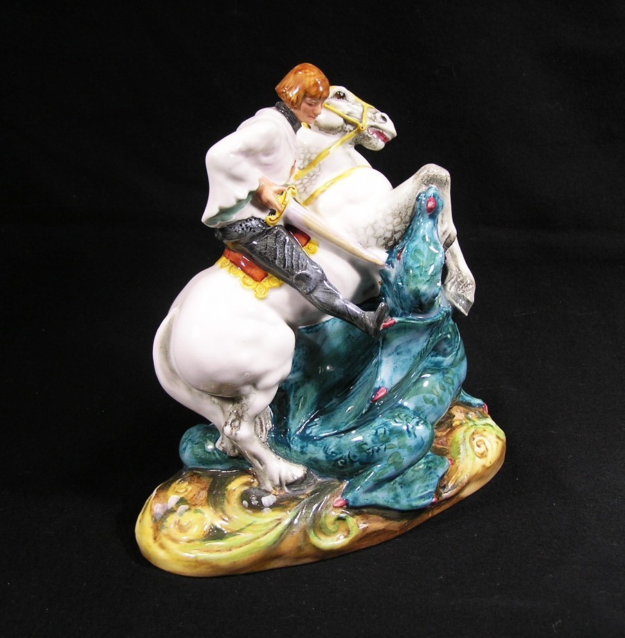 Vintage Royal Doulton St. George Bone China HN2051 Figurine #4283