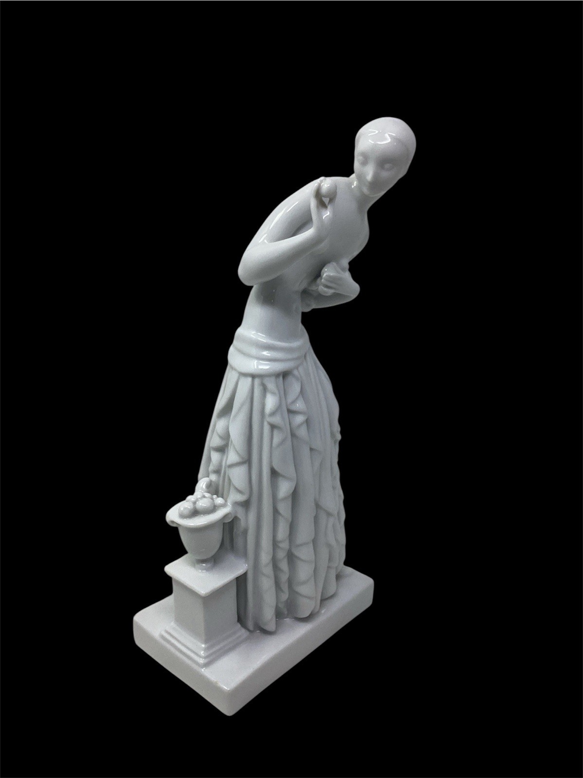 Dahl Jensen Blanc De Chine Copenhagen Roman Goddess “Pomona” Figurine 10”