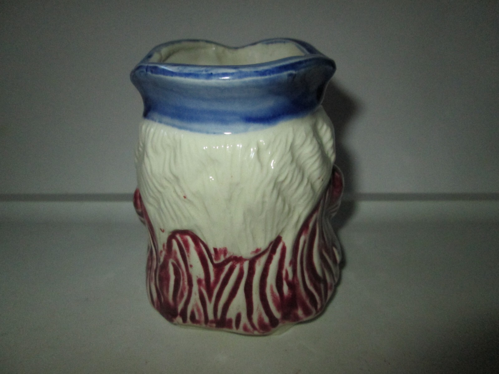 Vintage Small Toby STYLE Jug Hand Painted Colonial Era Mug in Hand CREAMER Japan
