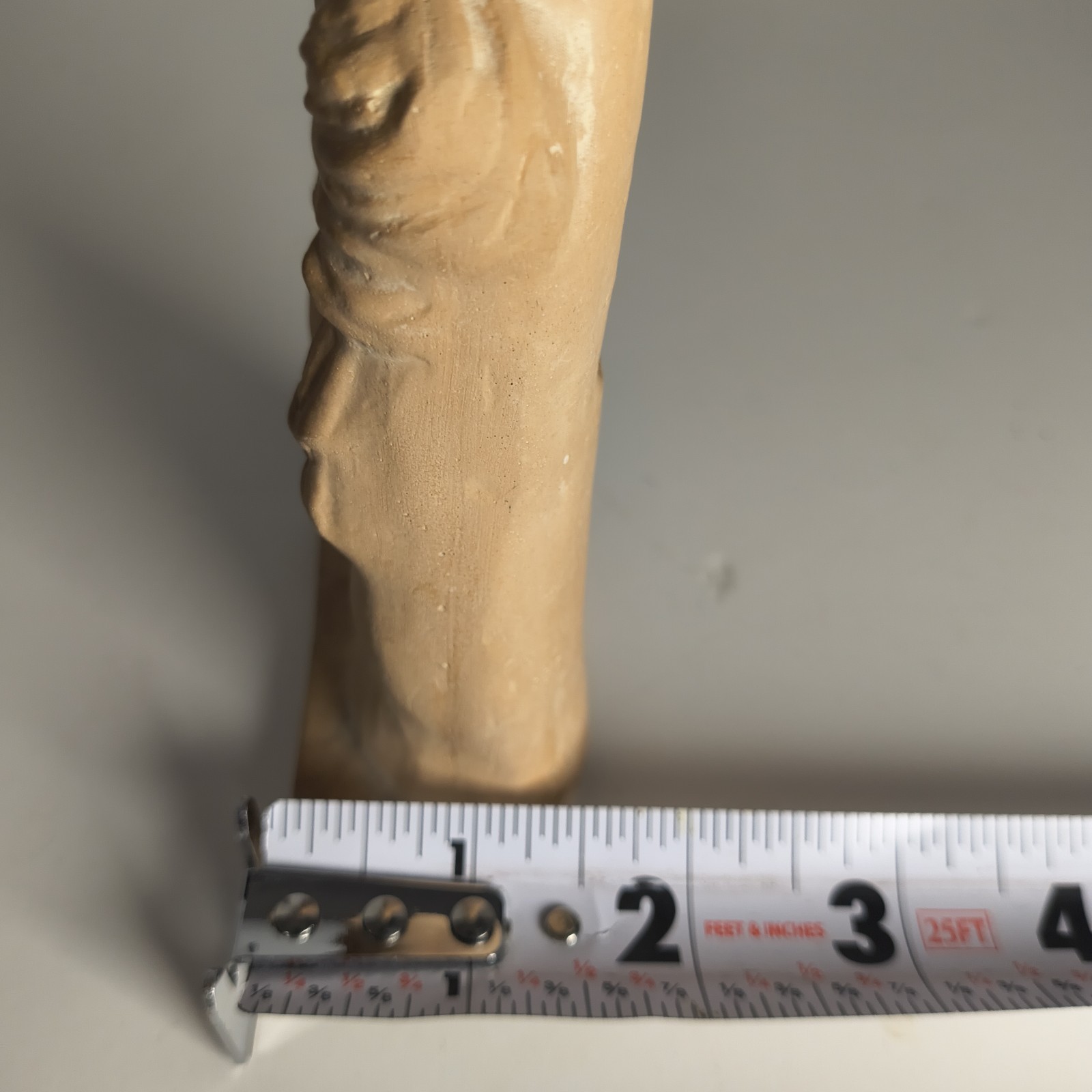 Vtg Tanagra Figurine Replica Man Contemplating By Ministry Of Culture 5.5″ Greek
