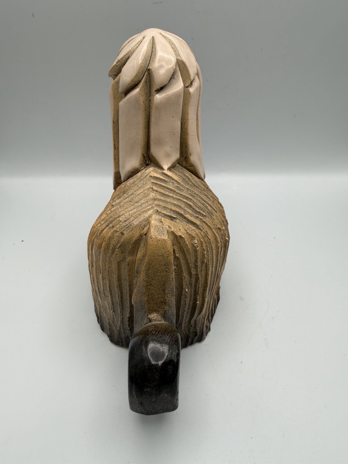 Retired Vintage Signed Afghan Dog Rinconada Artesania Figurine 4.5” Tall