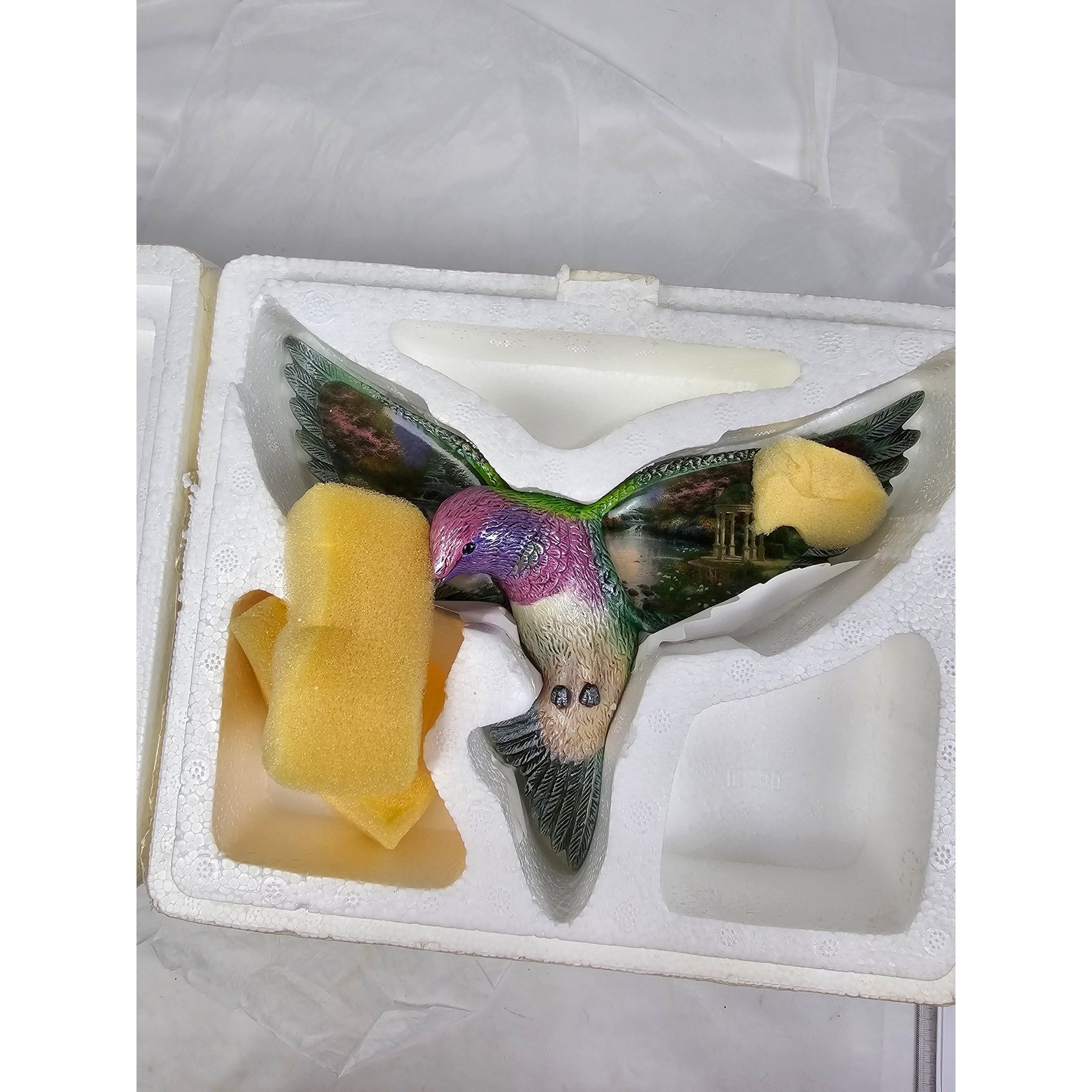 Thomas Kinkade Bradford Exchange Hummingbird Wall Decor Garden of Prayer B9468