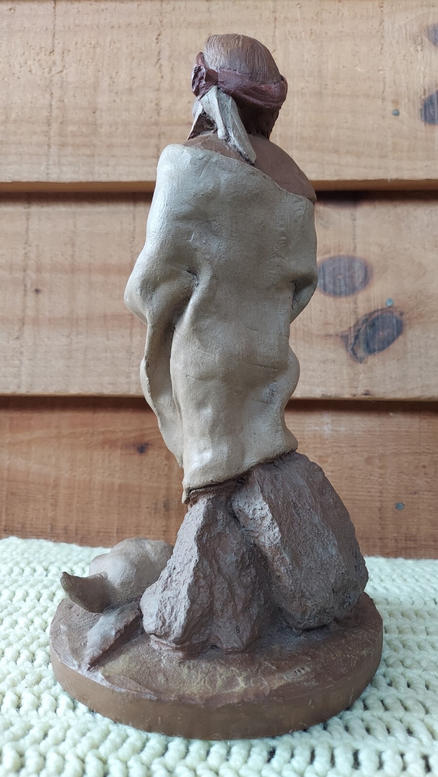TOM CLARK GNOME, AMERICAN INDIAN 1889, Signed & AUTOGRAPHED, 1983 #20 – 11.5″H