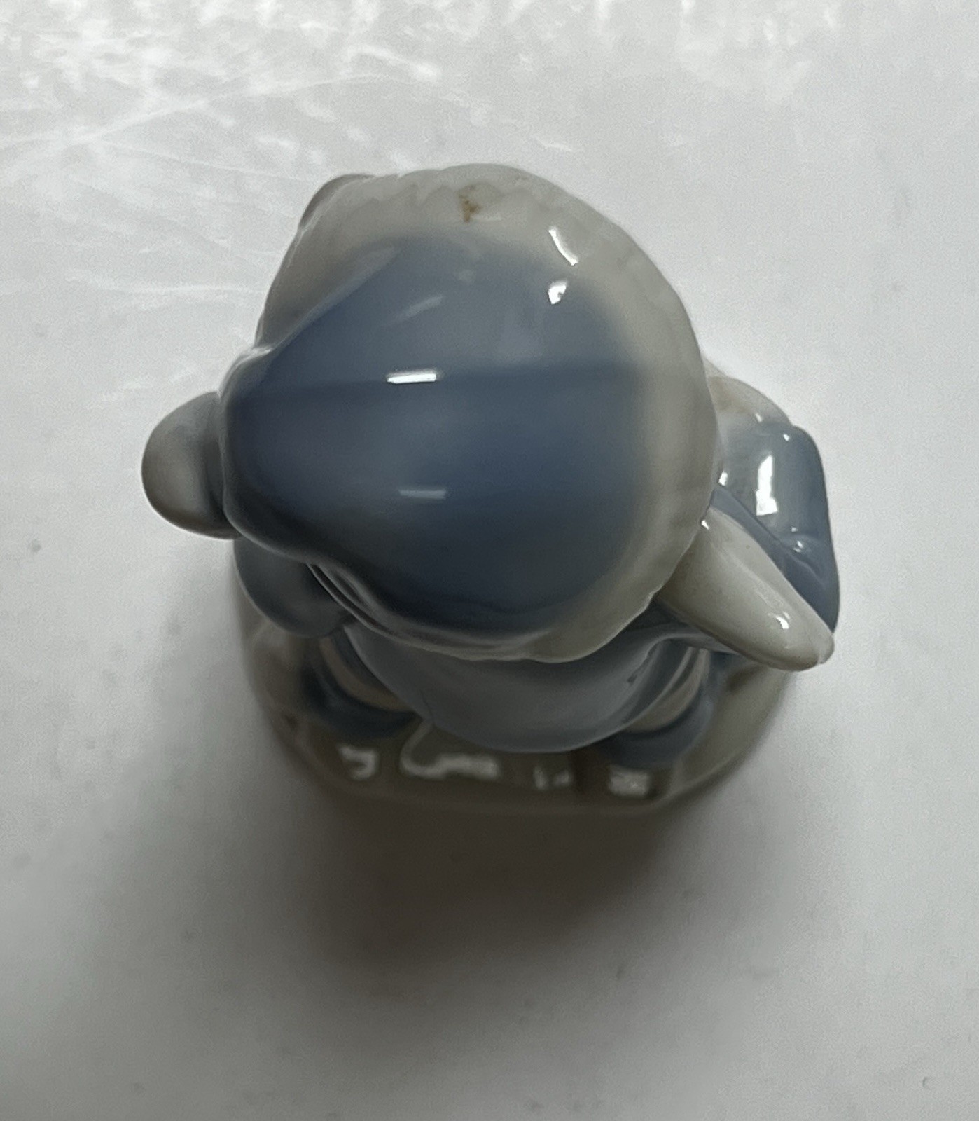 Vintage Lego Taiwan Porcelain Boy Skiing 4”