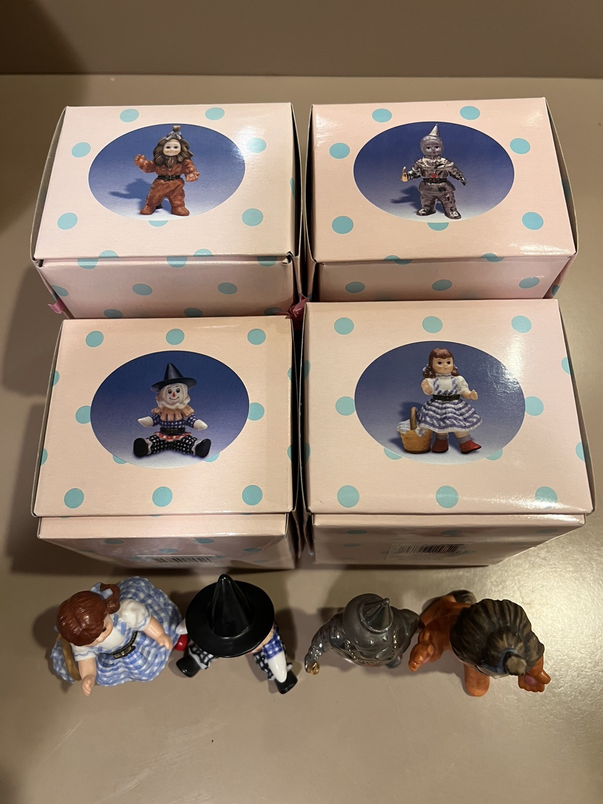 Very Rare – 2001 Madame Alexander Wizard Of Oz Pocelain Trinket Boxes (Set Of 4)