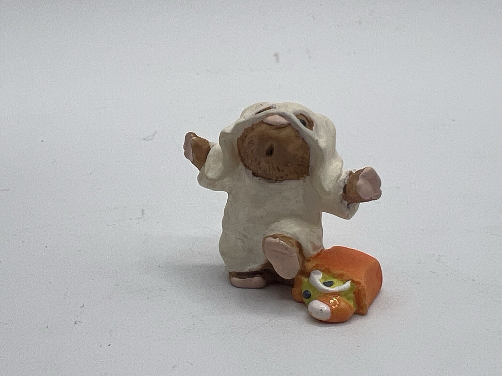 Hallmark Merry Miniatures Ghost with Spilled Candy Bag 1996
