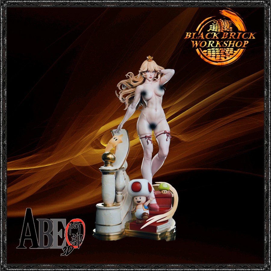 Princess Peach UNPAINTED Abe 3D – 1/24 (75mm) Scale (NSFW ) 3D Print