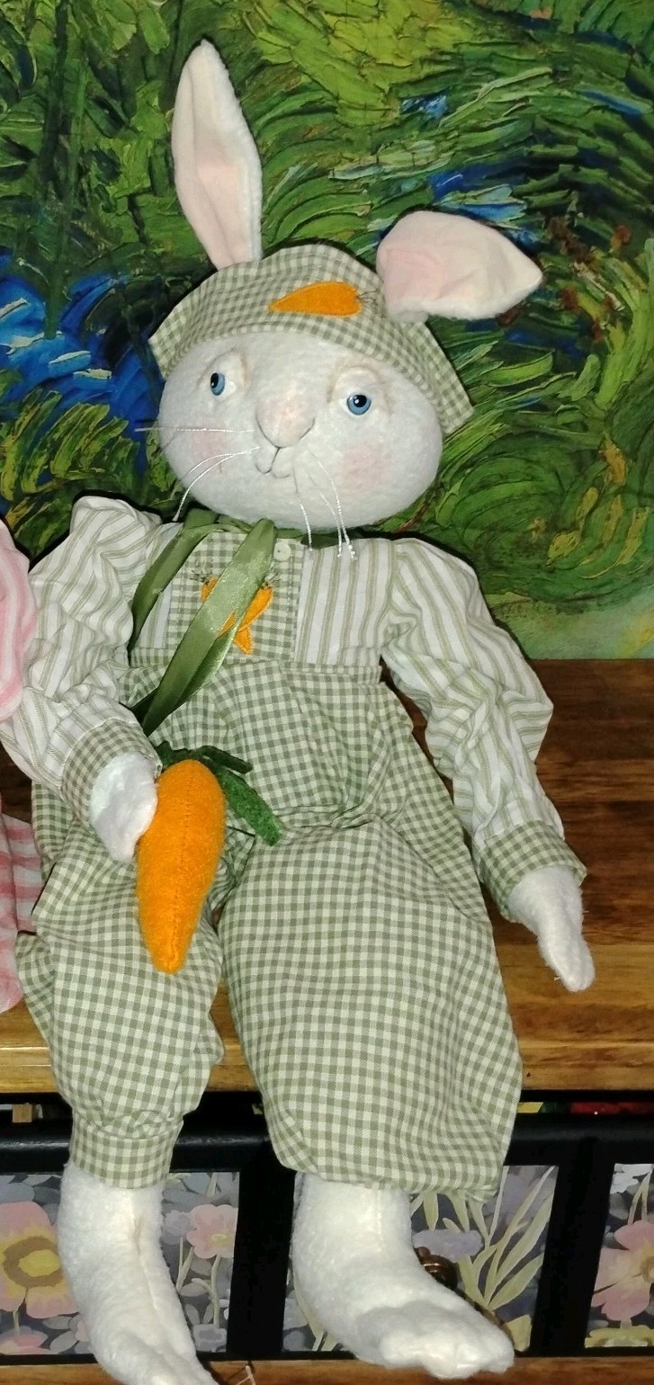 Gathered Traditions Andy Bunny Rabbit by Joe Spencer – Large Doll Easter Decor