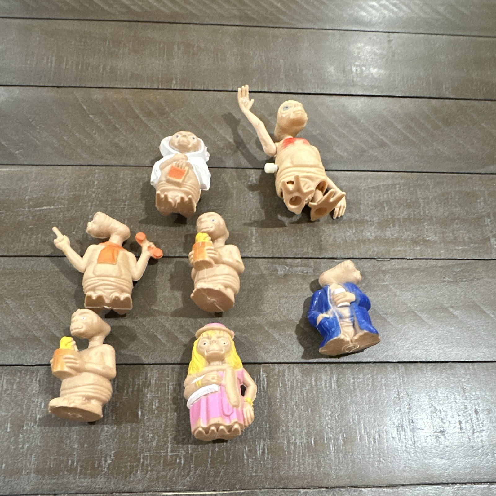 Set Of 7 Vintage ET Figurines