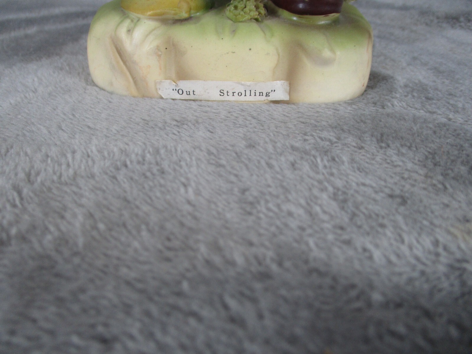 Erich Stauffer S8442 Out Strolling Girl & Duck Hand Painted Porcelain Figurine