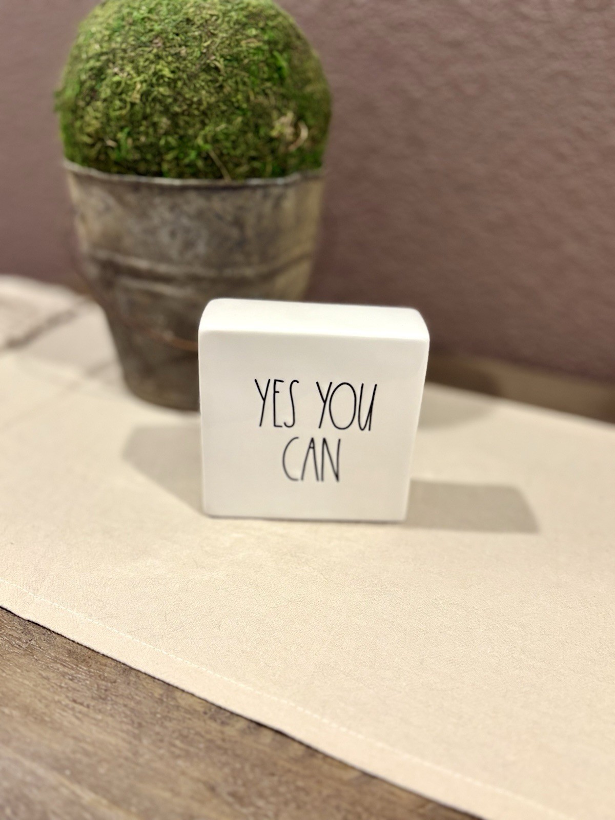 Rae Dunn Artesian Collection by Magenta Ceramic “Yes You Can” Figurine