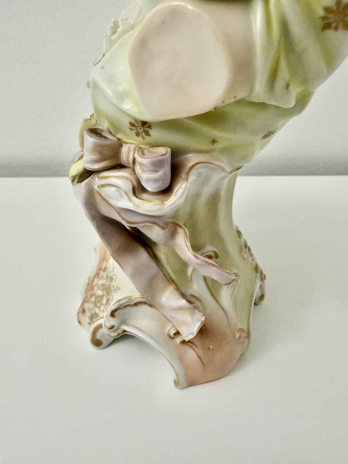 E & A Muller Antique Porcelain Art Nouveau Lady Bust 10″ Woman Figurine