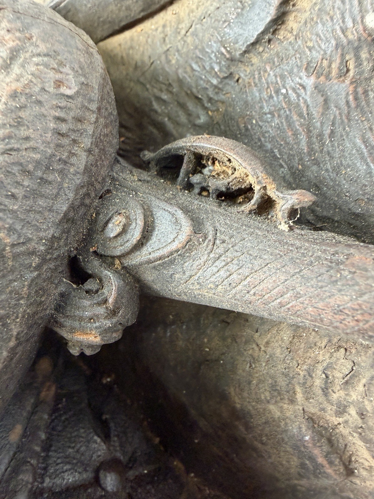 Huge 38” Antique 19th C. Brienz Black Forest Wood Carving Relief Hunting Scene