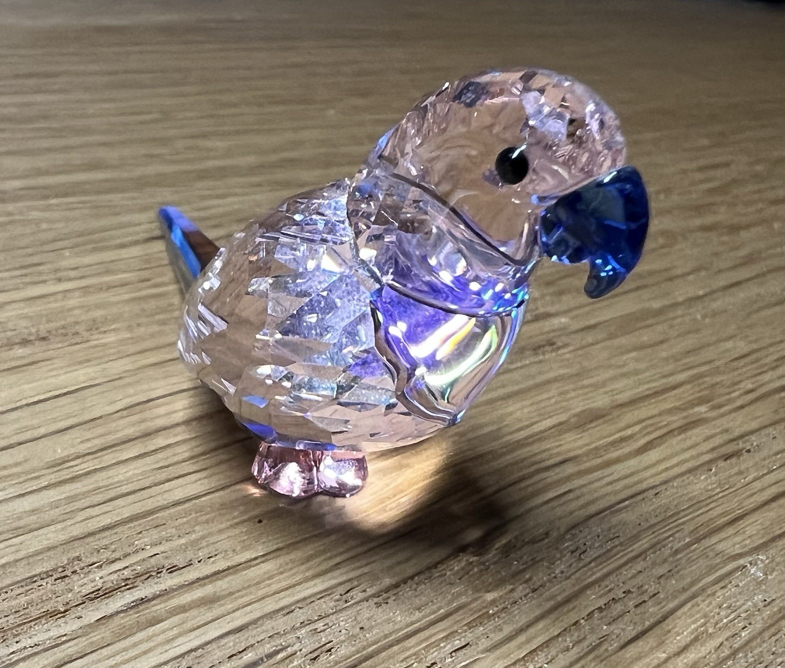 Swarovski Crystal Jungle Beats Parakeet Cha Cha Pink Bird Figurine 5557848
