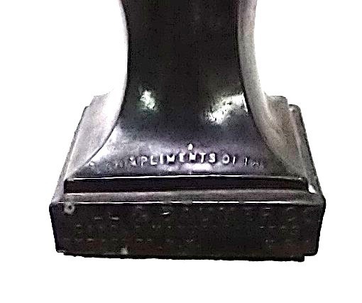 Vintage POPE PIUS X Bronzed Cast Metal BUST – Will & Baumer Candle Advert 4.5″