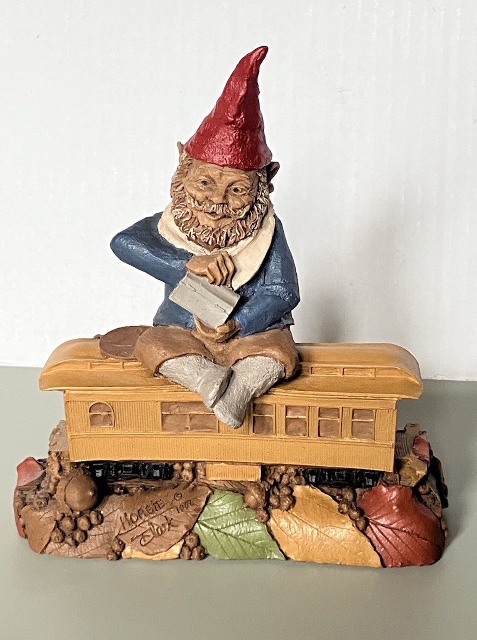 Vintage Tom Clark Gnome Figurine Hoagie 6.5 X 5.5 Inches Railroad Series 1996
