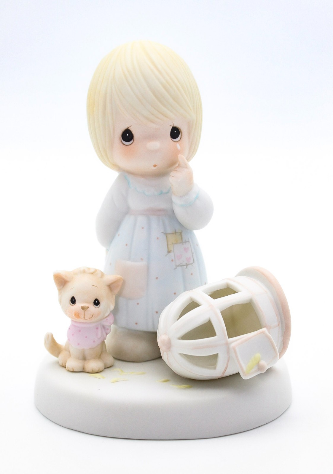 Precious Moments The Lord Giveth & The Lord Taketh Away Porcelain Figurine 1987