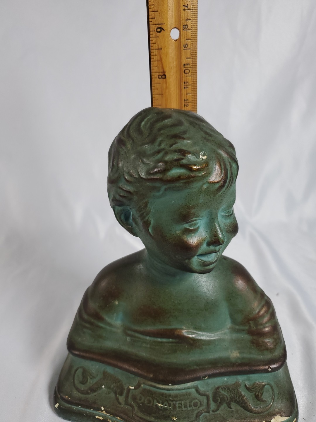 Vintage Art Deco Kraftrok Rich Craft Studios Chalkware Donatello Bust