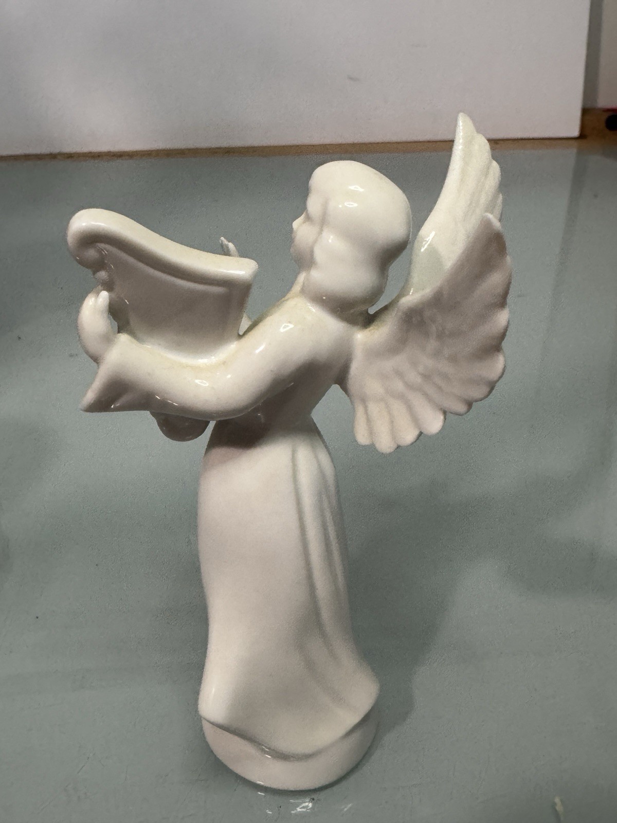 Dresden Angel with Harp Made In Germany