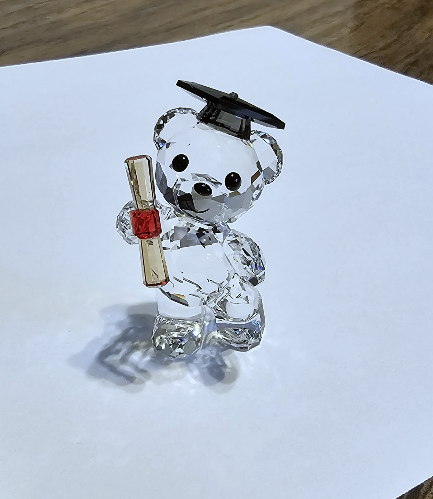 🎓 Swarovski Crystal 2018 Limited Ed., Graduation Kris Bear Figurine, Cap, NIB