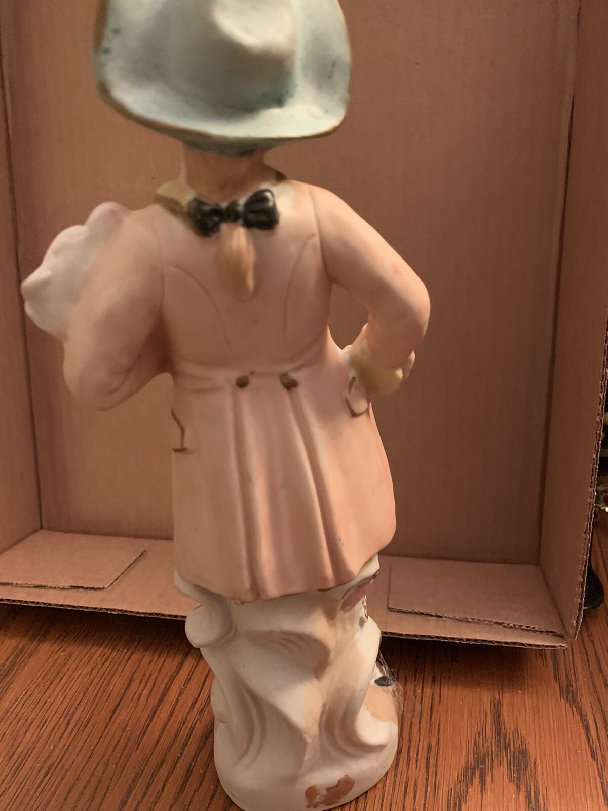 Ceramic Victorian Man Figure Large 10.5 Inches Made In Occupied Japan Nice