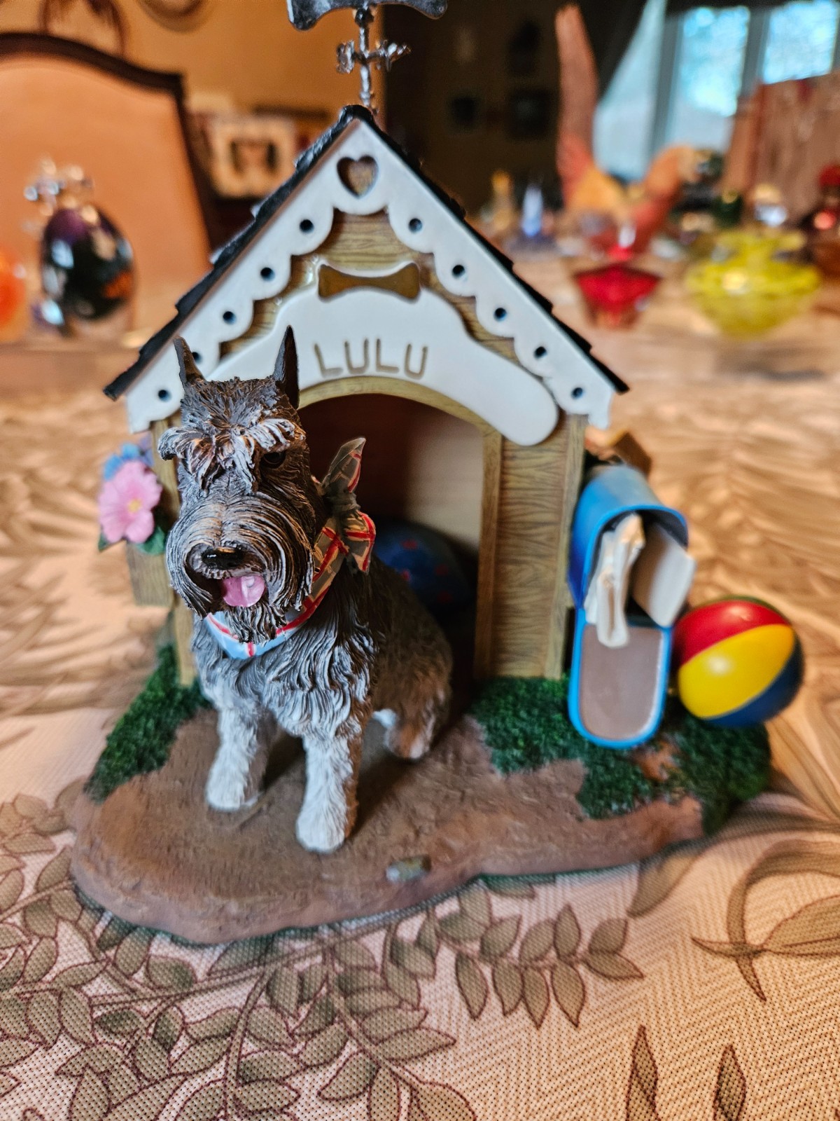 Danbury Mint Schnauzer Home Sweet Home collectible dog house