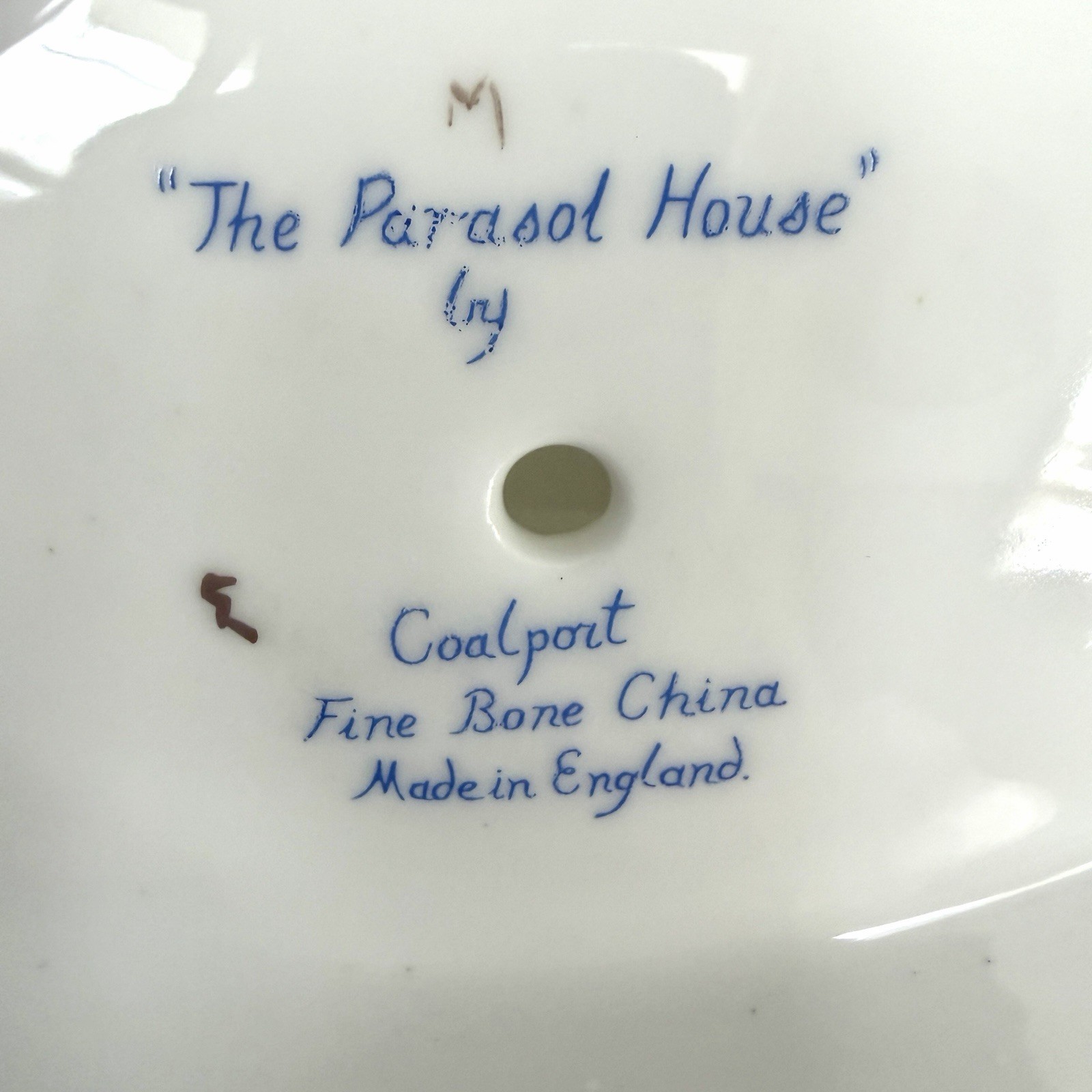 Coalport Porcelain THE PARASOL HOUSE Fine Bone China Pastille Burner England