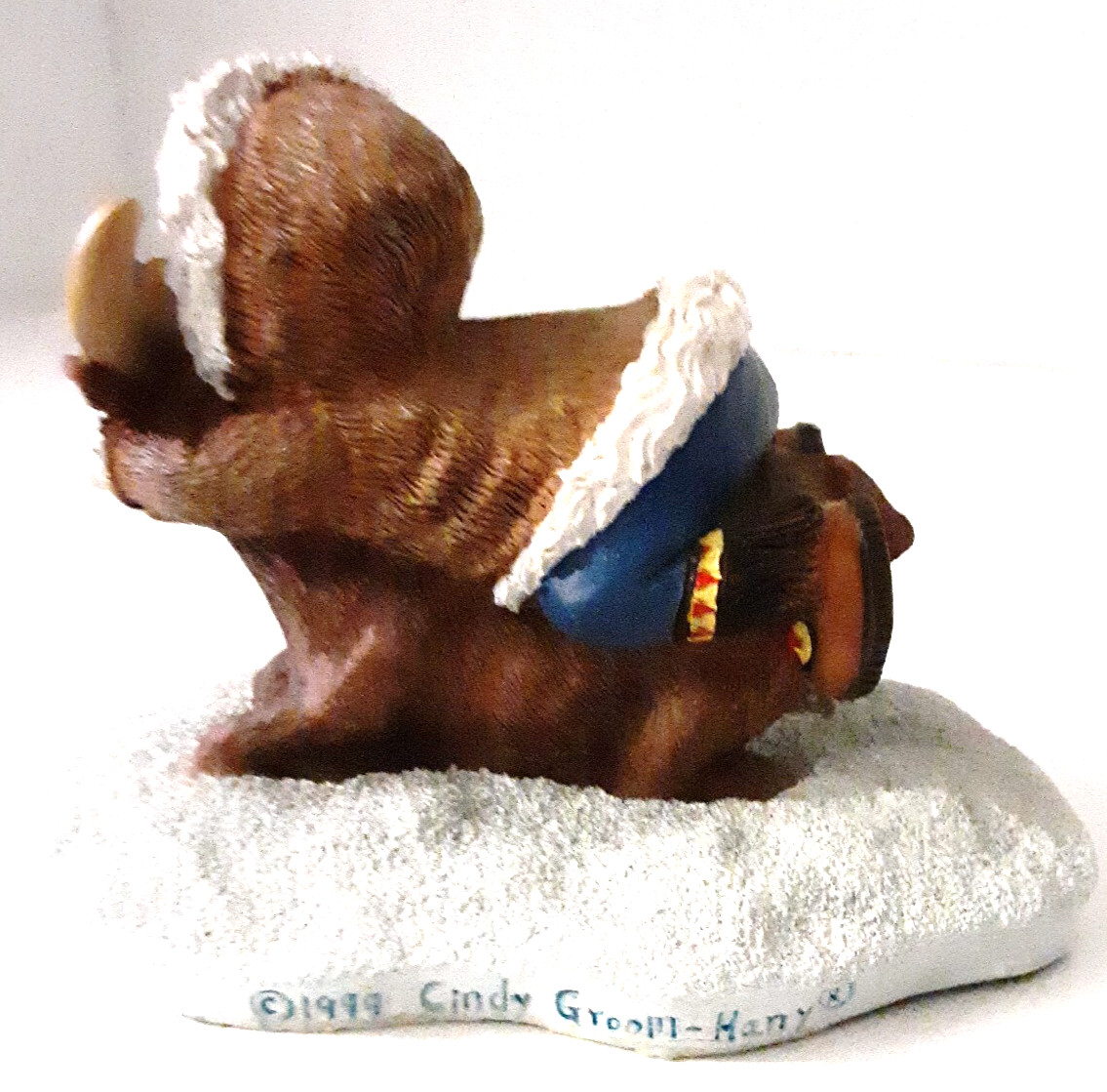 Vintage Eskimo Child Hugging Moose Igloo Crew Figurine Cindy Groom 90s Decor Y2K