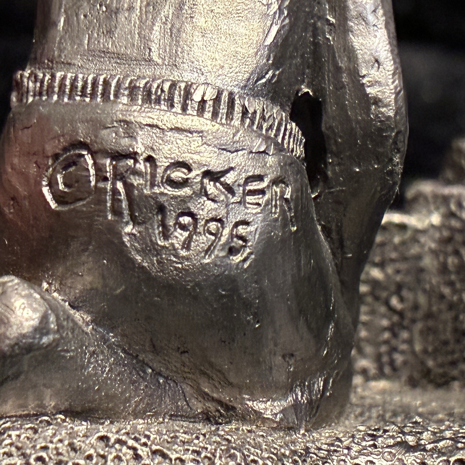 Children Building Sand Castle on Beach, Michael Ricker Pewter Sculpture #152/750