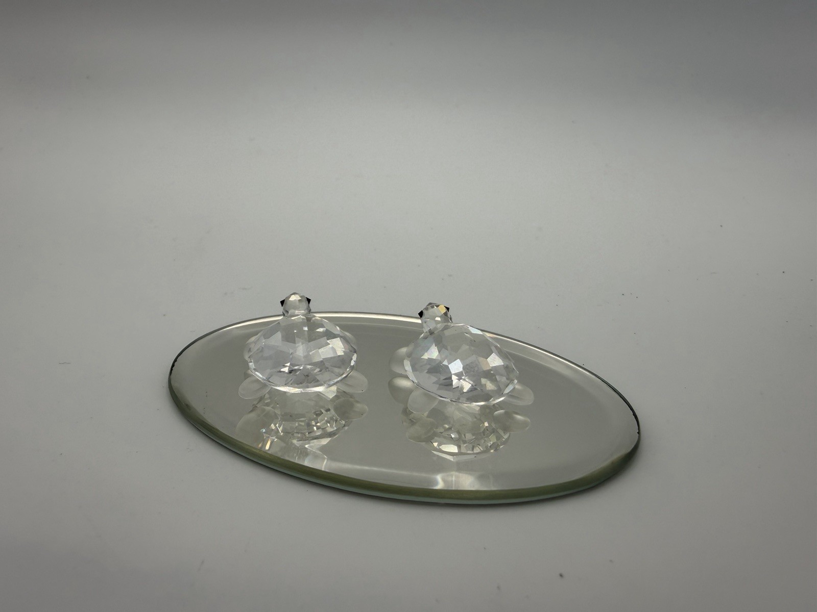 Swarovski Crystal Set of 2 Baby TORTOISES TURTLES 220960 With Original Box & COA