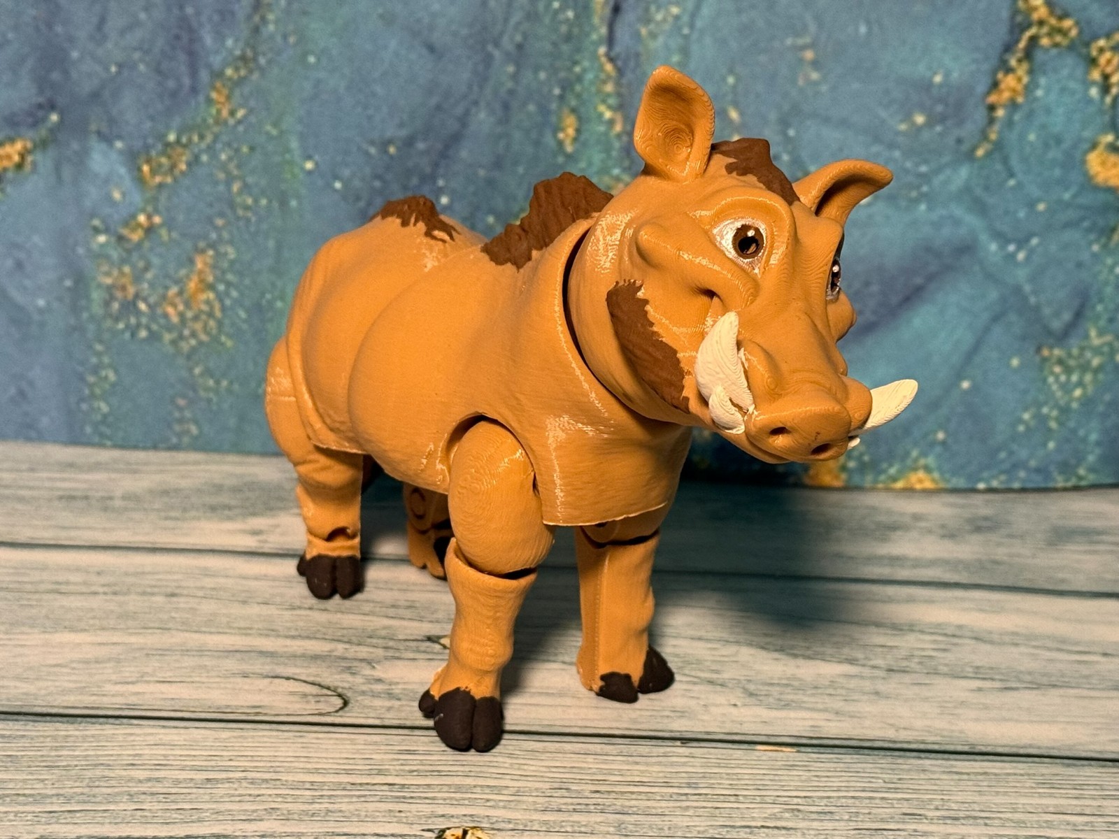 Warthog Figurine –3D Print – 8” x 5” – Fierce Wild Animal Display