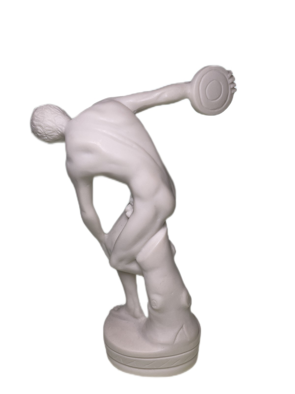 8” Discobolus Discus Thrower Olympic Alabaster Statues Greece Figurine Figure