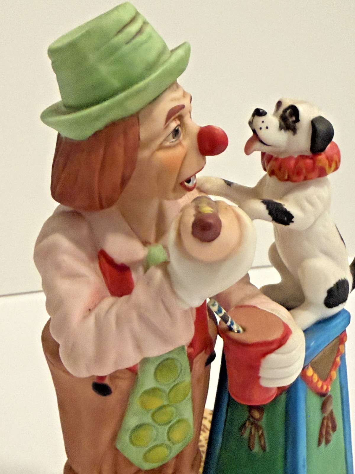 Vintage Ron Lee Carnival of Clowns Its Not a Dog Eat Dog World #381 Clown Statue