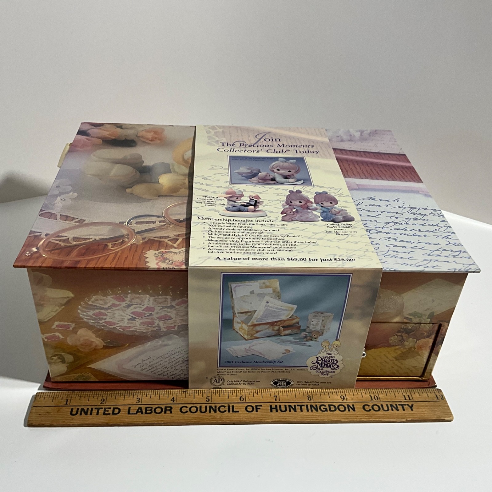 Precious Moments Collector Box Friends Write From The Start Gift Set 2001 NOS