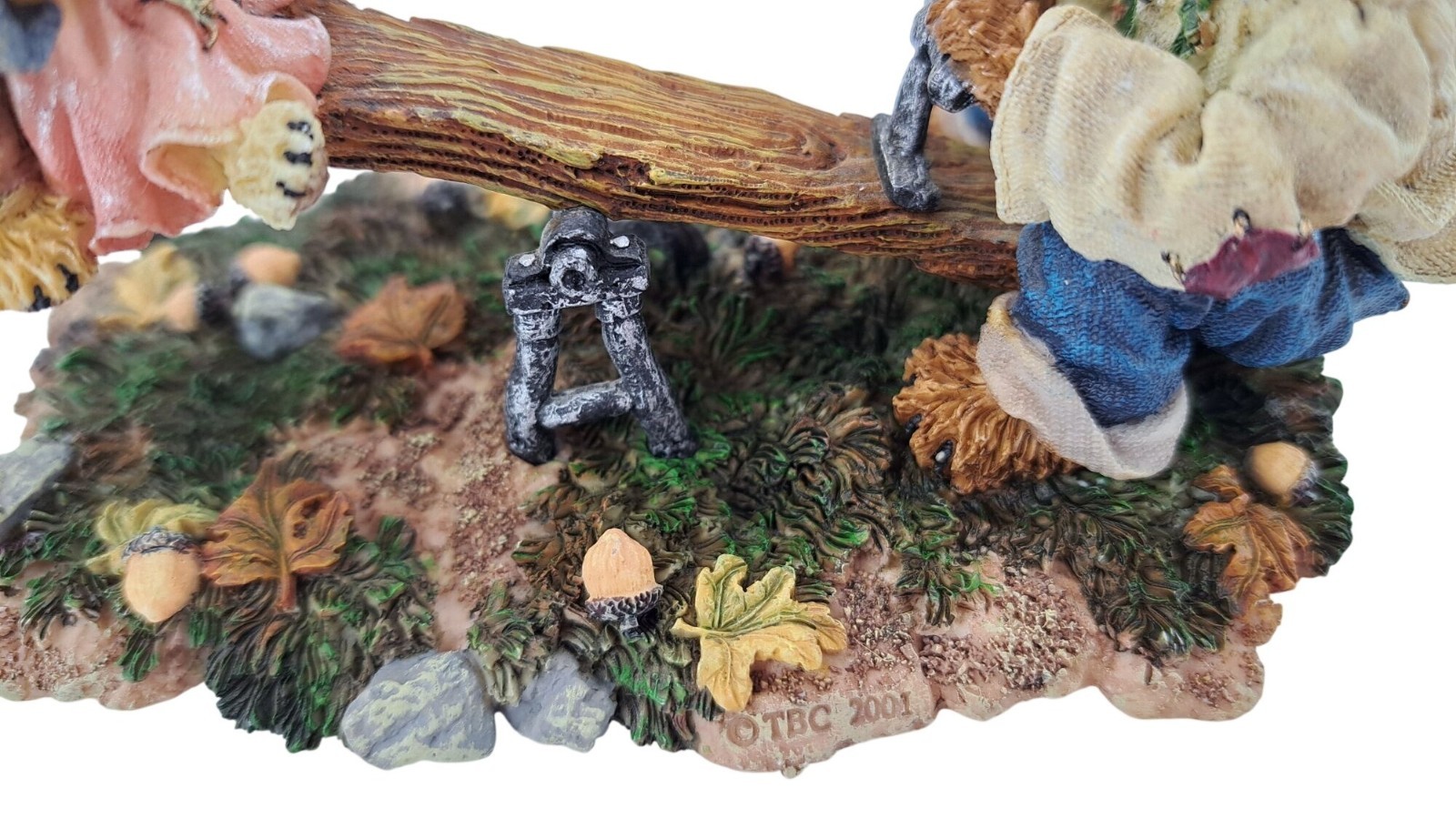 Vintage Boyds Bears Bearstone 2001 Grandpa Bearikins Molly Jeff Figurine 228350