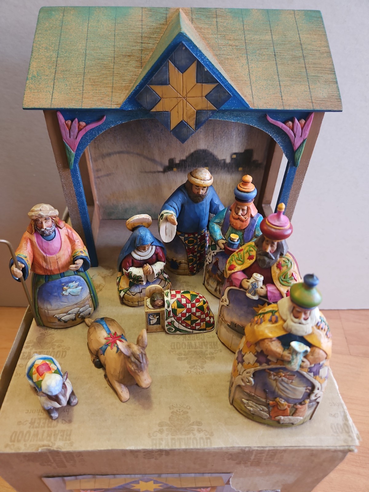 Jim Shore 2004 Joy To The World 10 piece Nativity Set Enesco Heartwood Creek