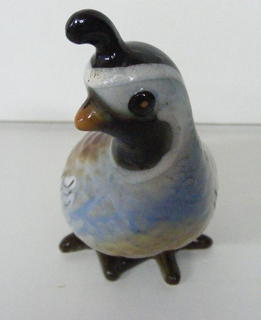 Porcelain Bird Bobtail Quail Glossy