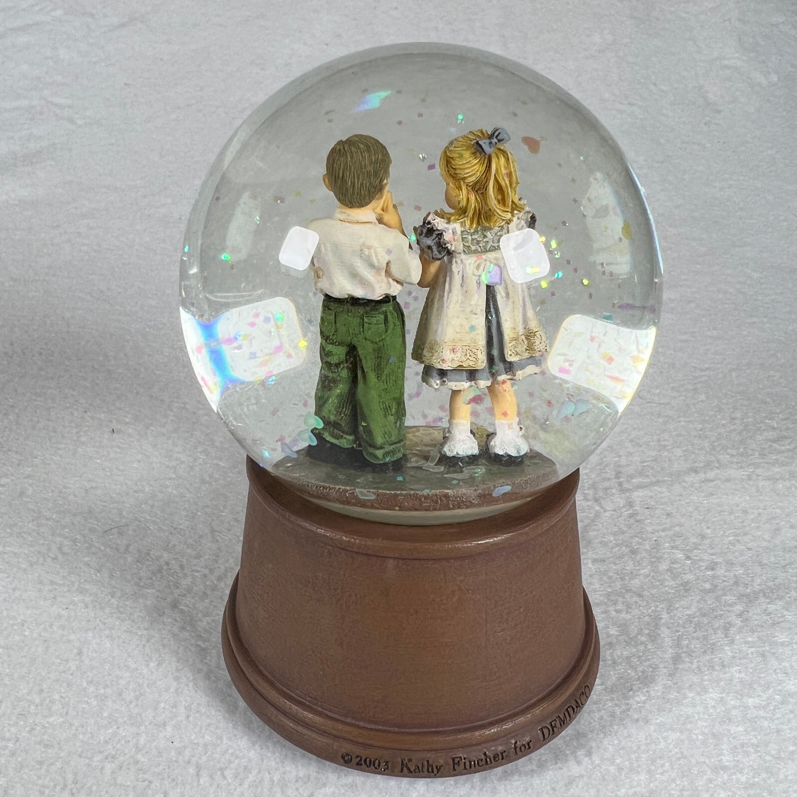 Kathy Andrews Fincher Snow Globe Church Steeple DEMDACO