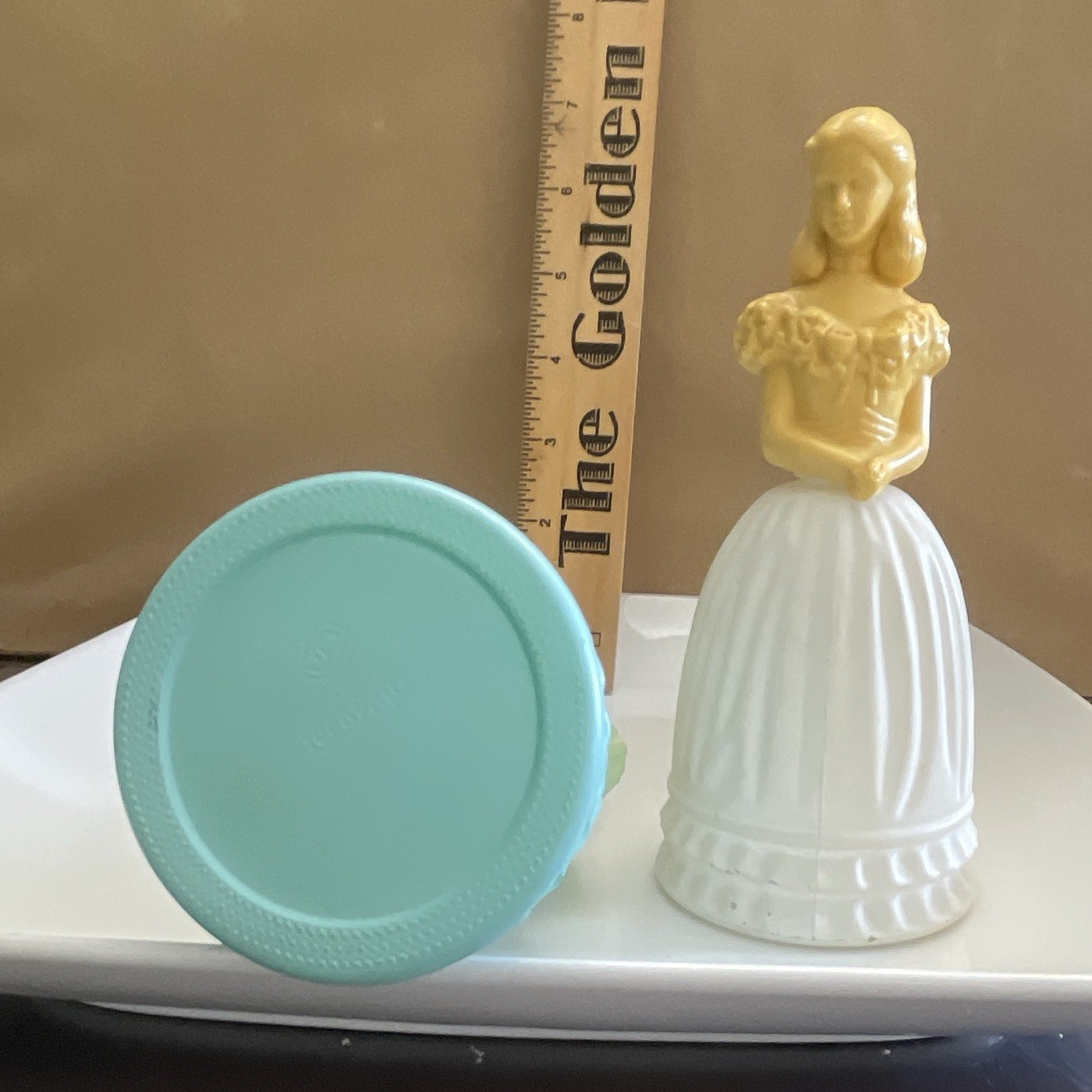 Avon Mrs. Albee Fashion Figurines Lot of 2, Molded Plastic Matte 1972